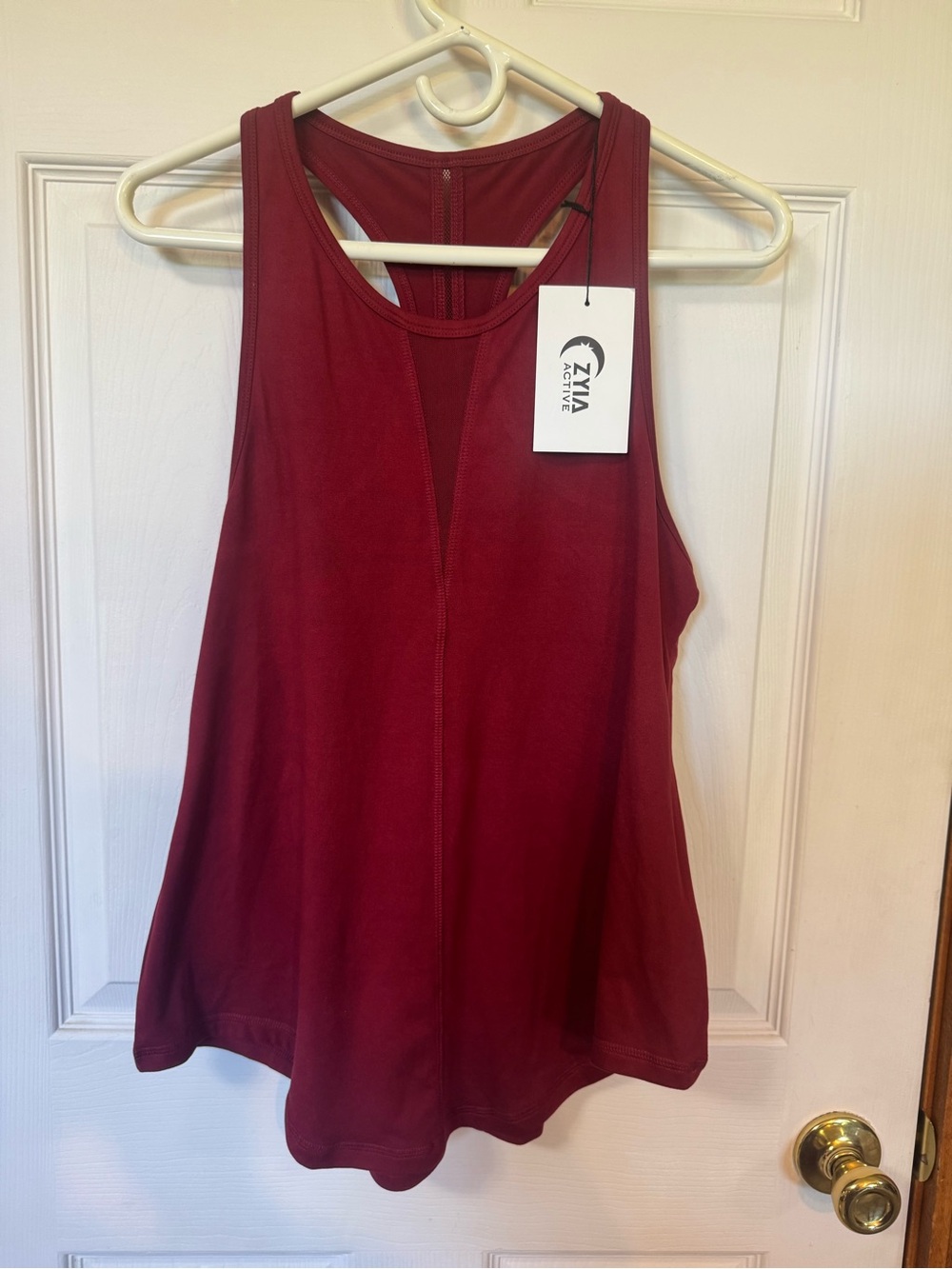 Zyia Active Women's Cranberry Racerback Tank Top NWT